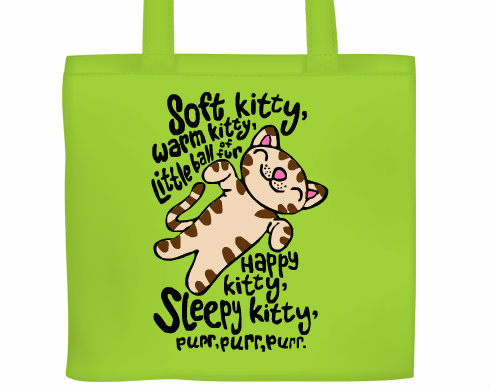 Plátěná nákupní taška Soft kitty