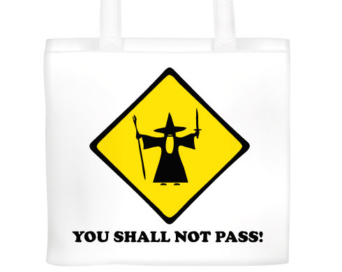 Plátěná nákupní taška You shall not pass!