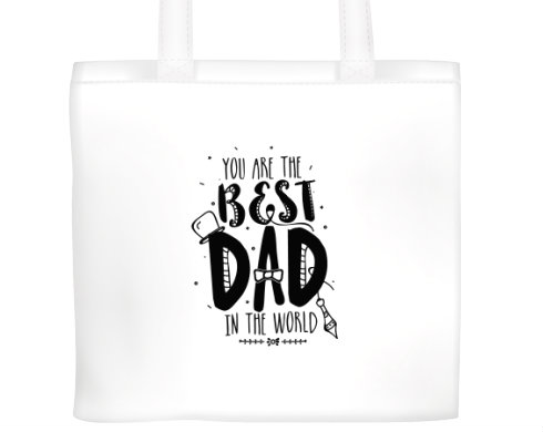 Plátěná nákupní taška The best dad in the world