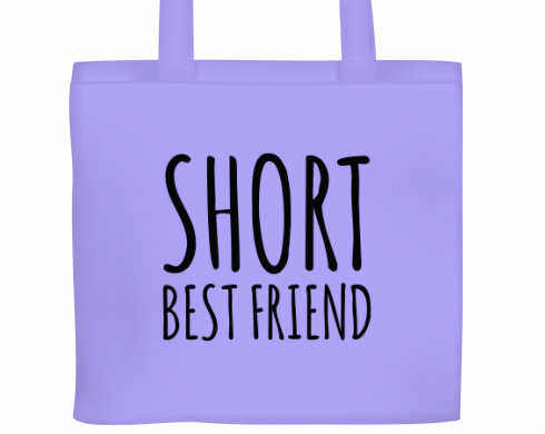 Plátěná nákupní taška Short best friend