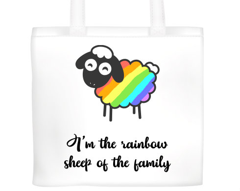 Plátěná nákupní taška Rainbow sheep