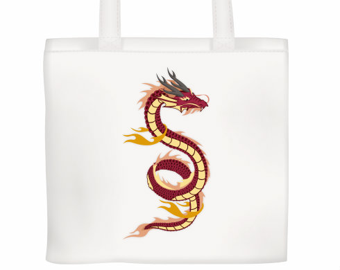 Plátěná nákupní taška Čínský drak