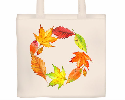 Plátěná nákupní taška Rámeček z listí