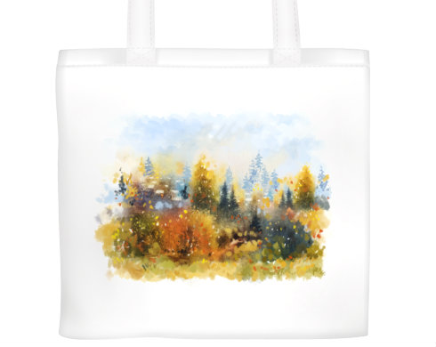 Plátěná nákupní taška Podzimní krajina