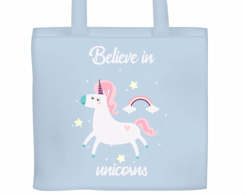 Plátěná nákupní taška Believe in unicorns