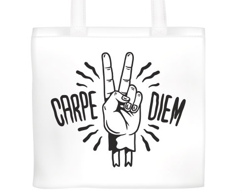 Plátěná nákupní taška Carpe diem - Užívej dne