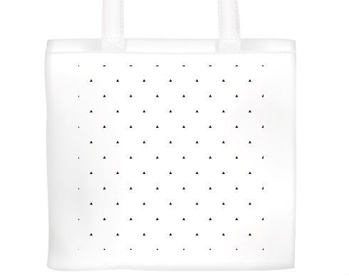 Plátěná nákupní taška Minimal triangle pattern
