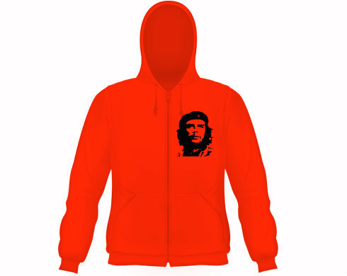 Pánská mikina na zip s kapucí Che Guevara