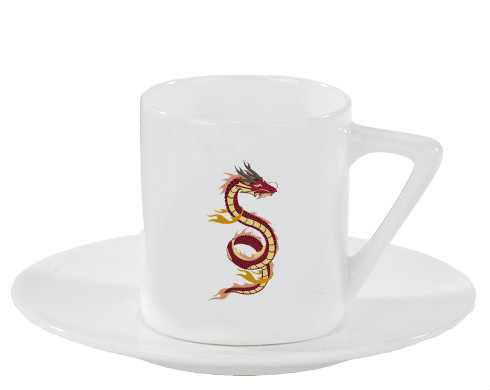 Espresso hrnek s podšálkem 100ml Čínský drak