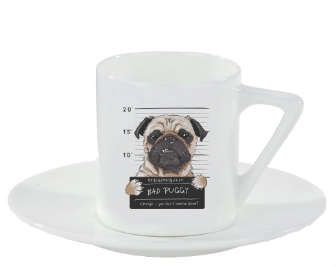 Espresso hrnek s podšálkem 100ml bad puggy