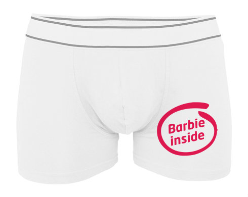 Pánské boxerky Contrast Barbie inside