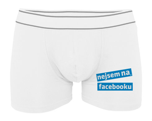 Pánské boxerky Contrast Nejsem na Facebooku