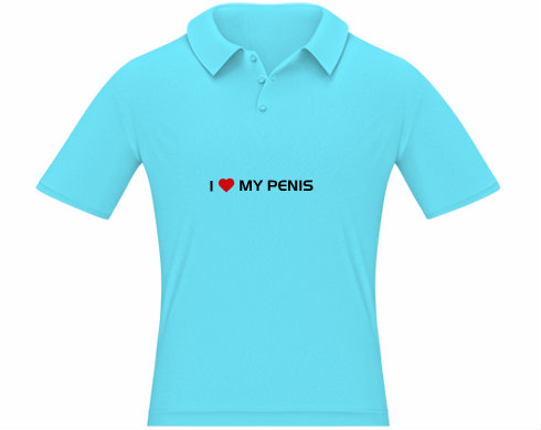 Pánská polokošile I love my penis