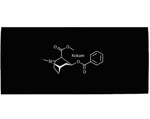 Celopotištěný sportovní ručník Kokain
