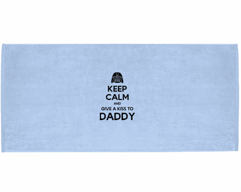 Celopotištěný sportovní ručník Keep calm daddy