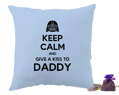 Levandulový polštář Keep calm daddy