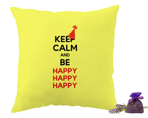 Levandulový polštář Keep calm and be happy