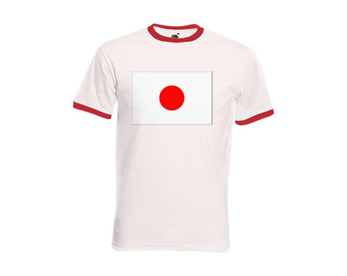 Pánské tričko s kontrastními lemy Japonsko