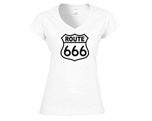 Dámské tričko V-výstřih route666