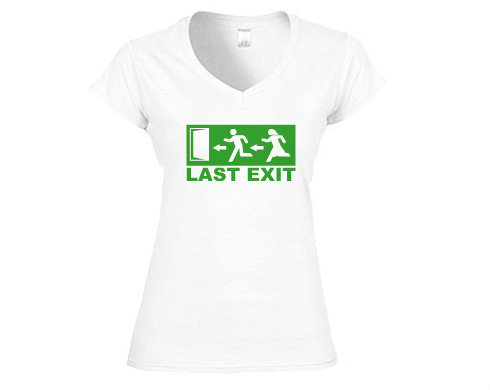 Dámské tričko V-výstřih Last Exit