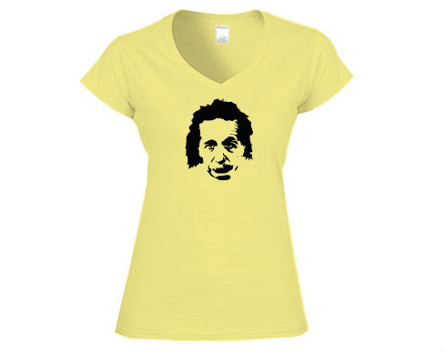 Dámské tričko V-výstřih Einstein