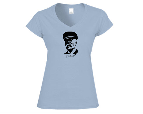 Dámské tričko V-výstřih Masaryk