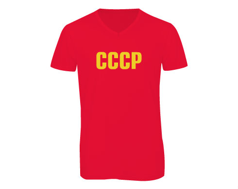 Pánské triko s výstřihem do V CCCP