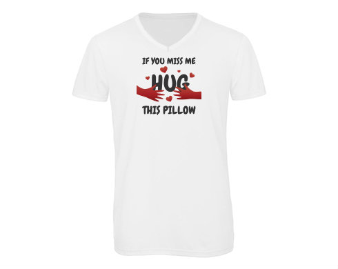 Pánské triko s výstřihem do V Hug this pillow