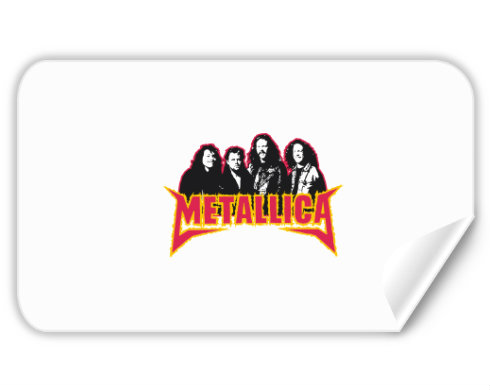 Samolepky obdelník Metallica
