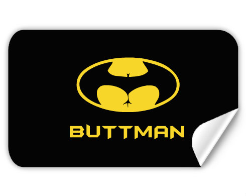 Samolepky obdelník Buttman