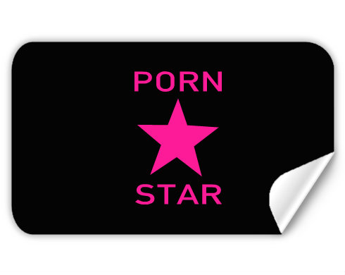 Samolepky obdelník Porn star