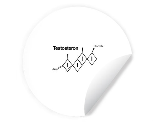 Samolepky kruh Testosteron