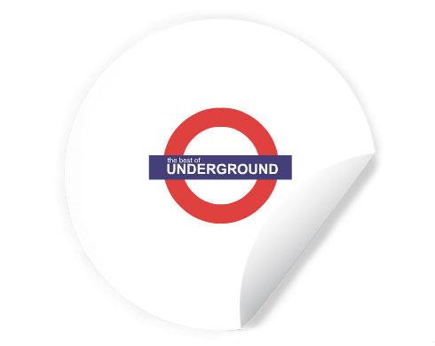Samolepky kruh The Best of underground