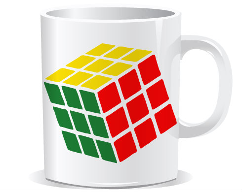 Hrnek Premium Rubikova kostka