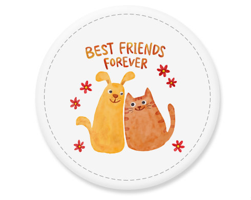 Placka magnet Best friends forever