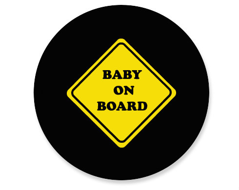 Placka magnet Baby on board