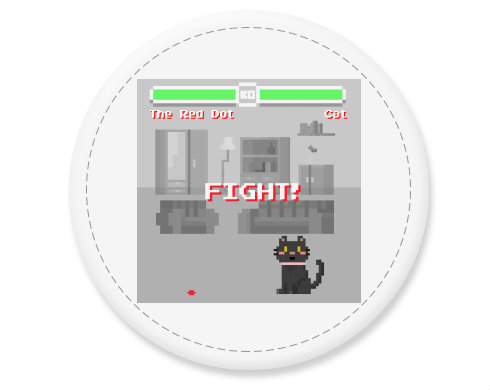Placka magnet 8bit cat game