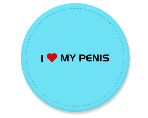 Placka magnet I love my penis