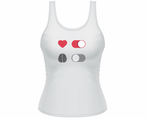 Dámské tílko Tank Top love ON brain OFF