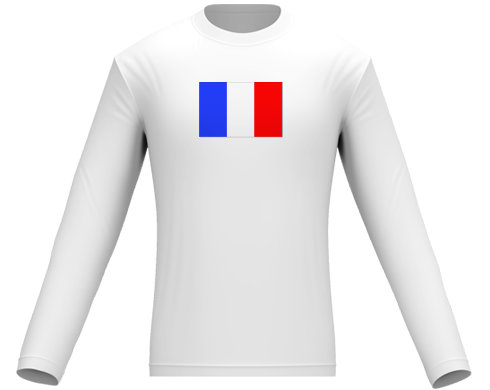 Pánské tričko dlouhý rukáv Francie