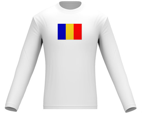 Pánské tričko dlouhý rukáv Rumunsko