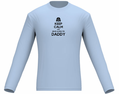 Pánské tričko dlouhý rukáv Keep calm daddy