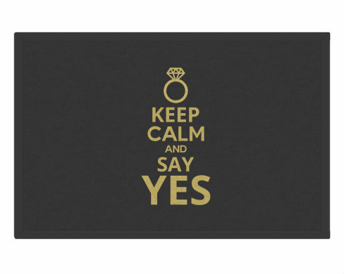 Rohožka Keep calm and say YES