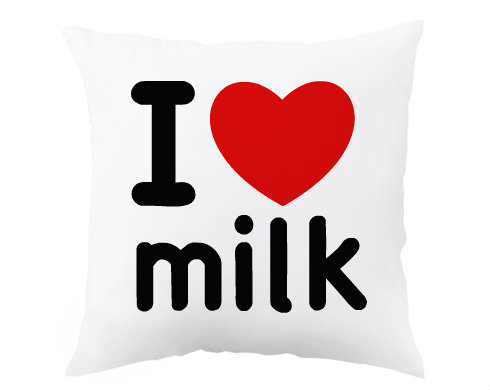 Polštář I Love milk