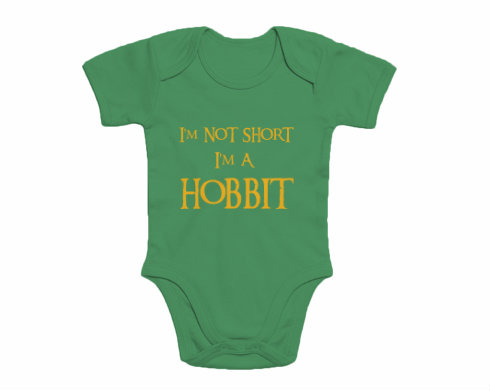 Dětské body krátký rukáv premium I'm Hobbit