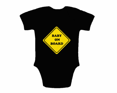 Dětské body krátký rukáv premium Baby on board