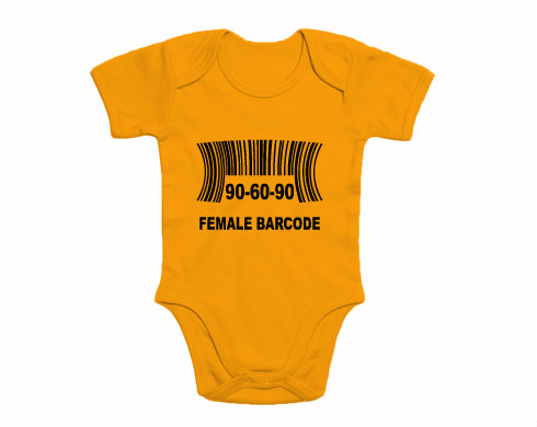 Dětské body krátký rukáv premium Female barcode