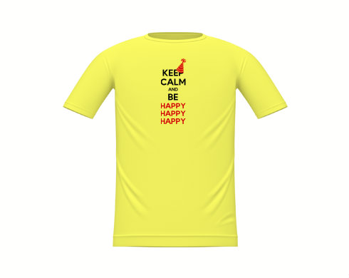 Dětské tričko Keep calm and be happy