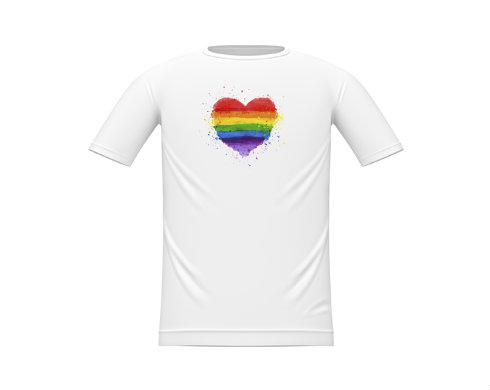 Dětské tričko Rainbow heart