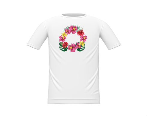 Dětské tričko Rámeček - tropické květiny